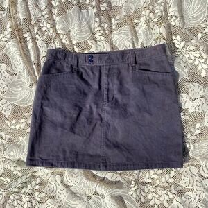 Ralph Lauren Sport Navy Blue Cotton Chino Mini Skirt Size 12 Polo Chino